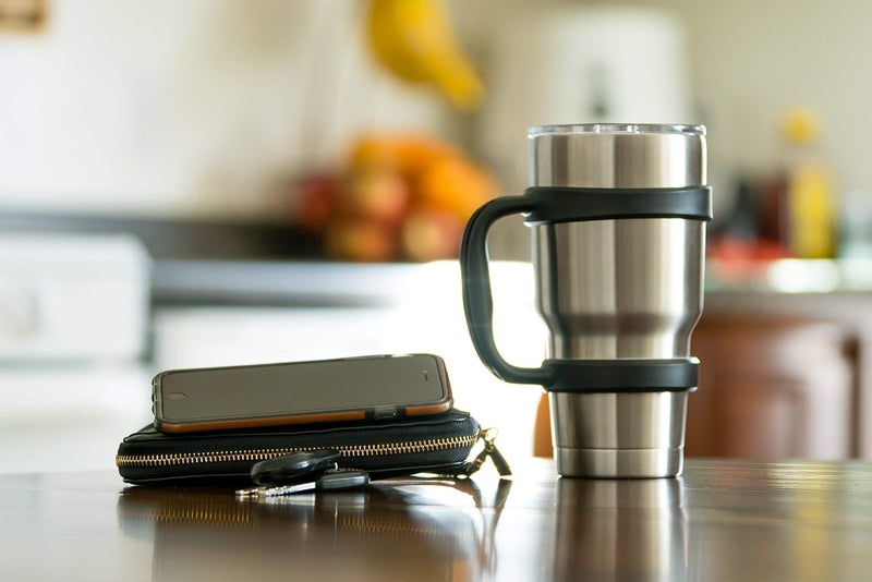 STRATA CUPS 30 oz Tumbler Handle - Available For 30 oz YETI Tumbler, OZARK TRAIL, Rambler Tumbler- BPA free (Black) - Image 4
